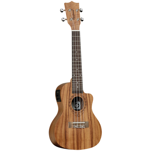 TANGLEWOOD TIARE TUT16E Concert/Electric with Cutaway Ukulele in Koa