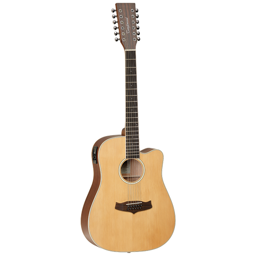 TANGLEWOOD WINTERLEAF 12 String Dreadnought/Electric Cutaway Guitar in Cedar