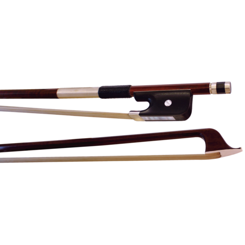 VIVO STUDENT VCBO-S24 1/2 Size Cello Bow, Octagonal made of Brazilwood and a Nickel Mounted Ebony Frog