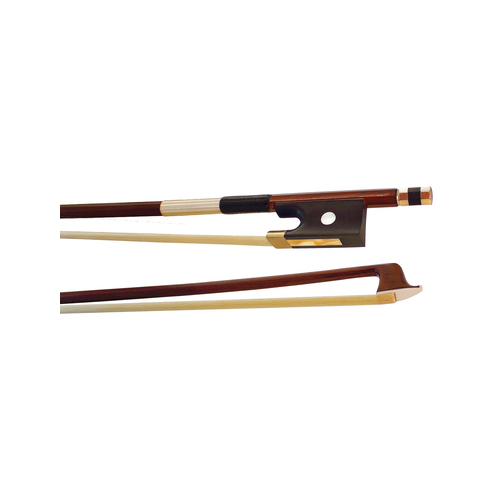 VIVO STUDENT VNBO-S24 1/2 Size Violin Bow, Octagonal made of Brazilwood and a Half-Mounted Frog
