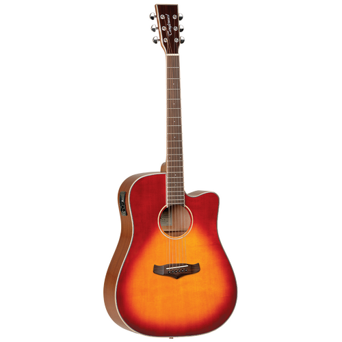 TANGLEWOOD WINTERLEAF 6 String Dreadnought/Electric Cutaway Guitar in Sunburst