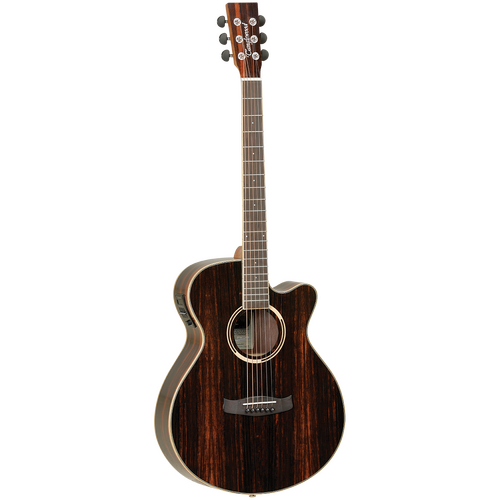 TANGLEWOOD DISCOVERY EXOTIC 6 String Super Folk/Electric Shape Guitar with Cutaway in Natural Satin DBTSFCEAEB