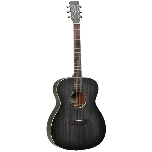 TANGLEWOOD BLACKBIRD Orchestra Acoustic Guitar in Smoke Stack Black Satin
