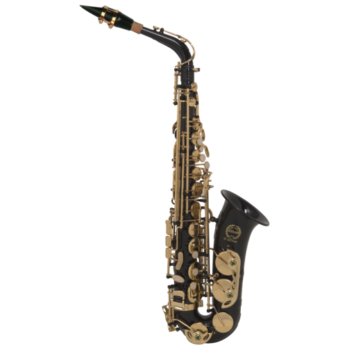 GRASSI GRSAL700BK ALTO SAXOPHONE STUDENT Black & Brass Lacquered Body With Bacpack Case