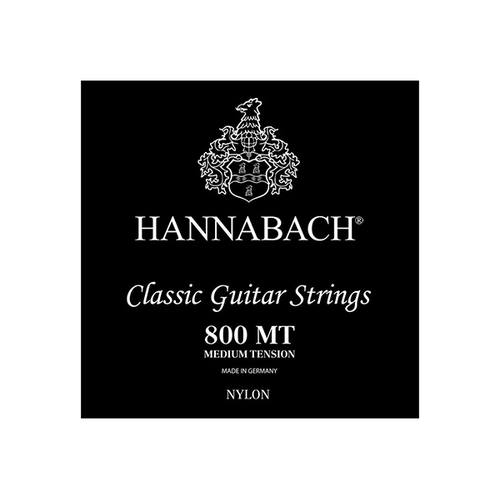HANNABACH E800 Classical Guitar String Set Silver Medium Tension