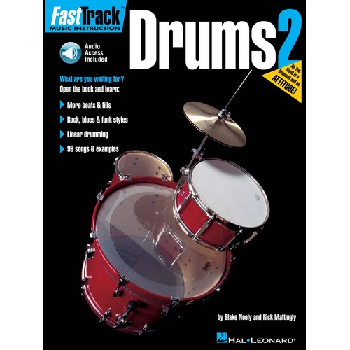 FASTTRACK Drums Method Book 2 Book and Online Audio