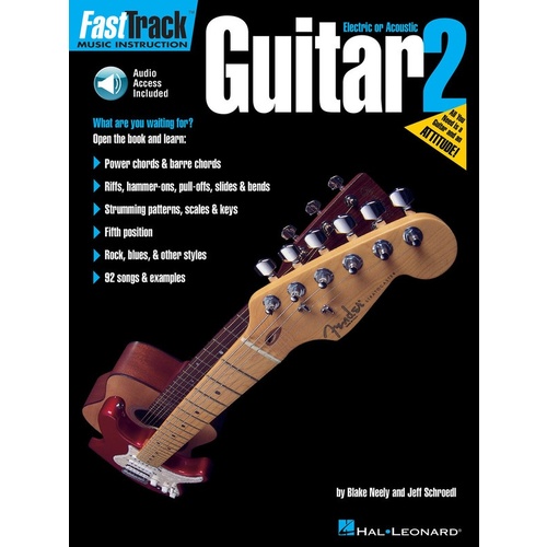 FASTTRACK Guitar Method Book 2 Book and Online Audio