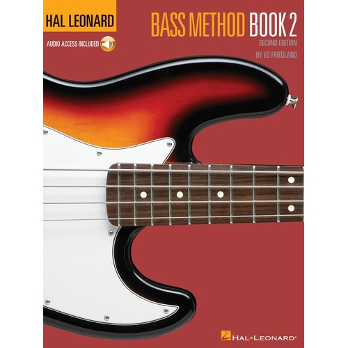 HAL LEONARD BASS METHOD Book 2 Second Edition Book & Online Audio Access