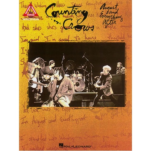 COUNTING CROWS AUGUST AND EVERYTHING Guitar Recorded Versions NOTES & TAB