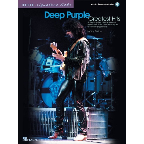 DEEP PURPLE Greatest Hits Signature Licks Playalong Book with Online Audio Access