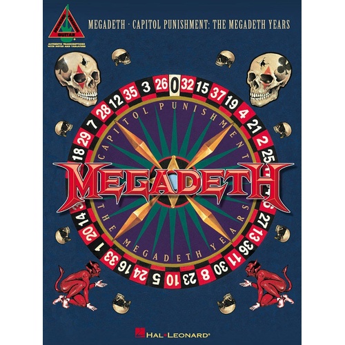 MEGADETH CAPITOL PUNISHMENT THE MEGADETH YEARS Guitar Recorded Versions NOTES & TAB