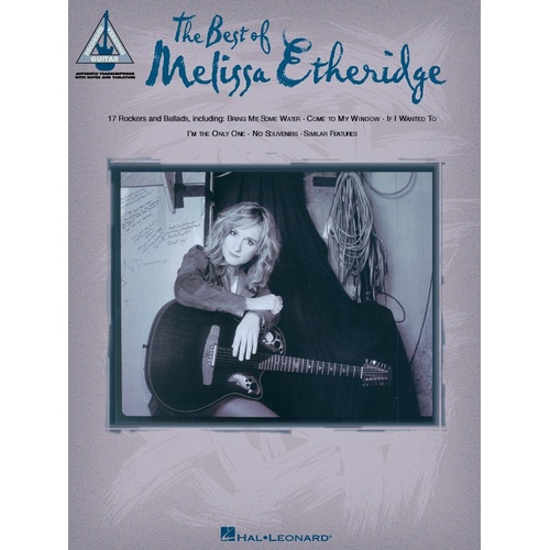 MELISSA ETHERIDGE THE BEST OF Guitar Recorded Versions NOTES & TAB