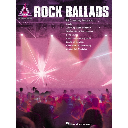ROCK BALLADS Guitar Recorded Versions NOTES & TAB