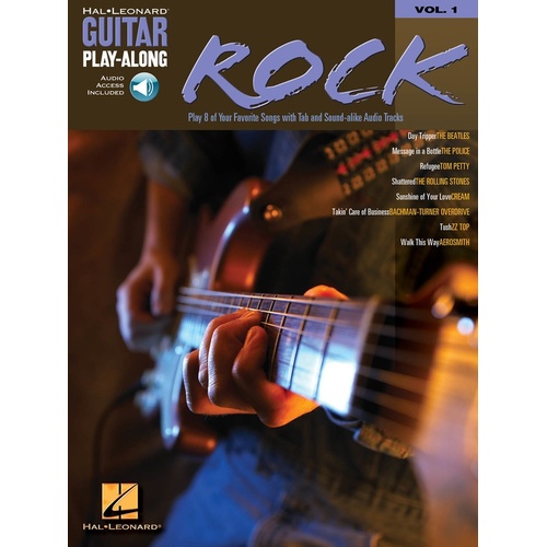 ROCK Guitar Playalong Book with Online Audio Access and TAB Volume 1