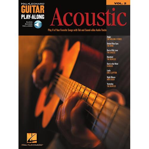 ACOUSTIC Guitar Playalong Book with Online Audio Access Volume 2