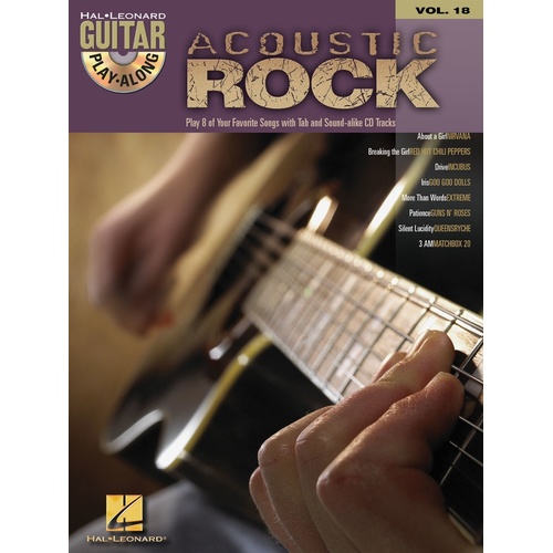 ACOUSTIC ROCK Guitar Playalong Book with CD and TAB Volume 18