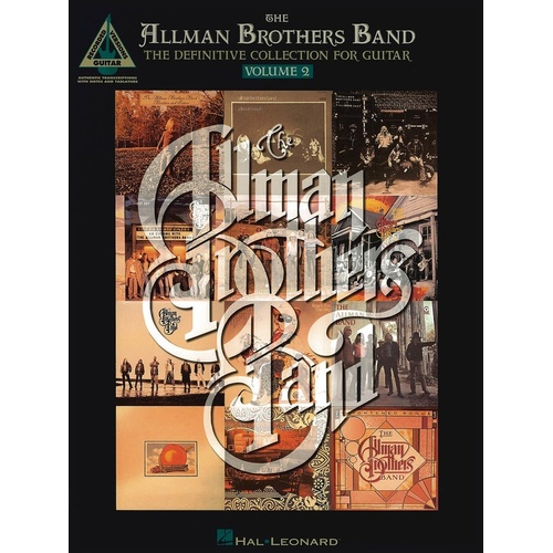 ALLMAN BROTHERS BAND DEFINITIVE COLLECTION BK 2 Guitar Recorded Versions NOTES & TAB