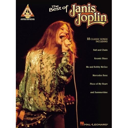 JANIS JOPLIN THE BEST OF Guitar Recorded Versions NOTES & TAB