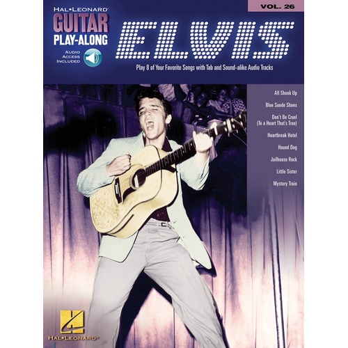 ELVIS Guitar Playalong Book with Online Audio Access and TAB Volume 26