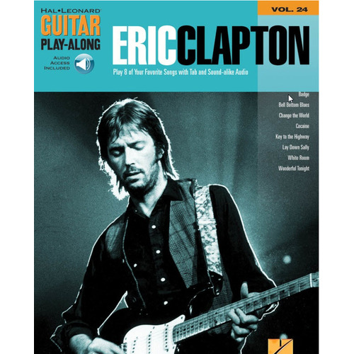 ERIC CLAPTON Guitar Playalong Book with Online Audio Access Volume 24