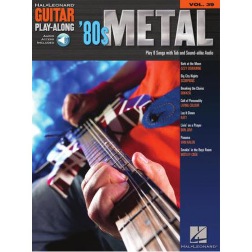 80S METAL Guitar Playalong Book with Online Audio Access Volume 39