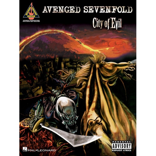 AVENGED SEVENFOLD CITY OF EVIL Guitar Recorded Versions NOTES & TAB