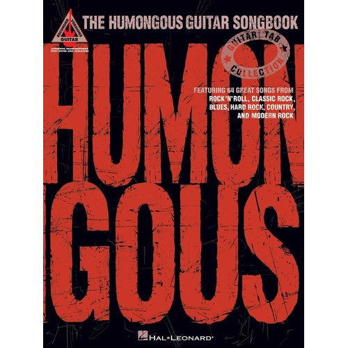 HUMONGOUS GUITAR SONGBOOOK Guitar Recorded Versions NOTES & TAB