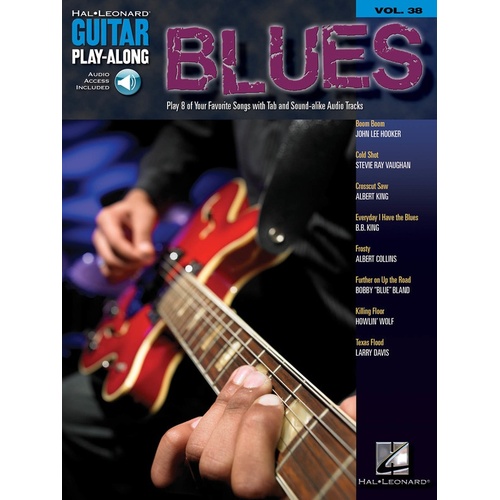 BLUES Guitar Playalong Book with Online Audio Access and TAB Volume 38
