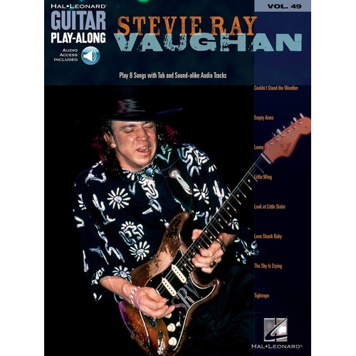 STEVIE RAY VAUGHAN Guitar Playalong Book with Online Audio Access Volume 49