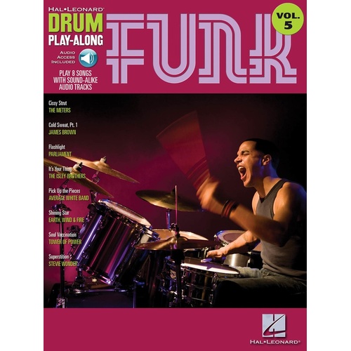 FUNK Drum Playalong Book with Online Audio Access Volume 5