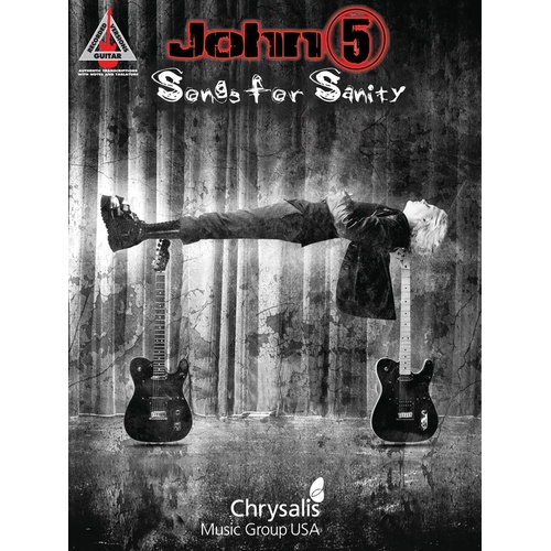 JOHN 5 SONGS FOR SANITY Guitar Recorded Versions NOTES & TAB
