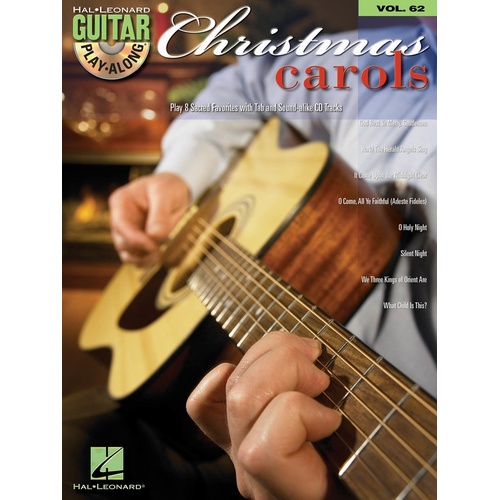 CHRISTMAS CAROLS Guitar Playalong Book & CD with TAB Volume 62