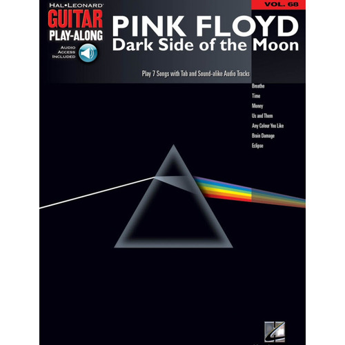 PINK FLOYD Dark Side Of The Moon Guitar Playalong Book with Online Audio Access Volume 68