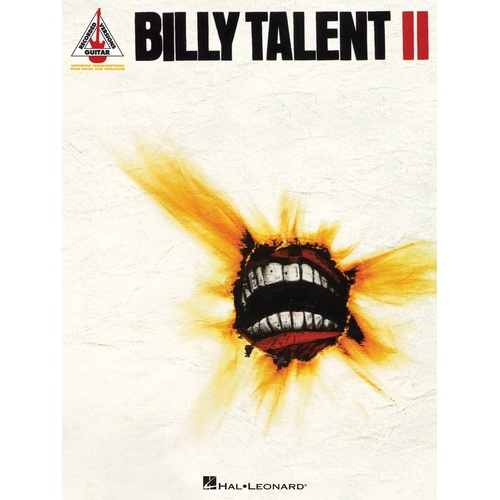 BILLY TALENT II Guitar Recorded Versions NOTES & TAB