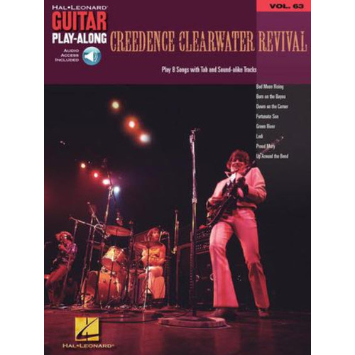 CREEDENCE CLEARWATER REVIVAL Guitar Playalong Book with Online Audio Access Volume 63