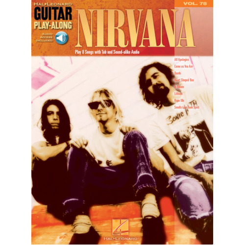 NIRVANA Guitar Playalong Book with Online Audio Access Volume 78
