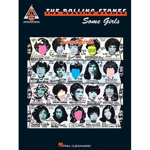 ROLLING STONES SOME GIRLS Guitar Recorded Versions NOTES & TAB