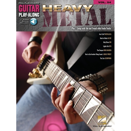 HEAVY METAL Guitar Playalong Book with Online Audio Access and TAB Volume 54