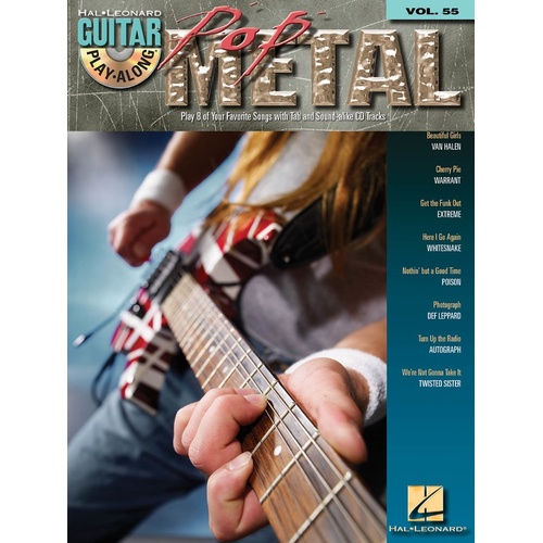 POP METAL Guitar Playalong Book & CD with TAB Volume 55