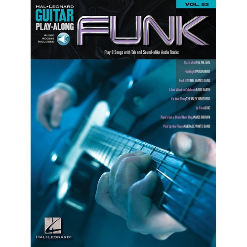 FUNK Guitar Playalong Book with Online Audio Access and TAB Volume 52