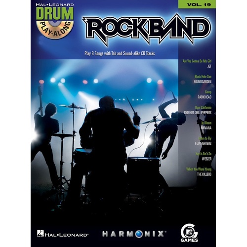 ROCK BAND Drum Playalong Book & CD Volume 19