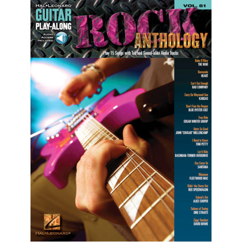 ROCK ANTHOLOGY Guitar Playalong Book with Online Audio Access and TAB Volume 81 