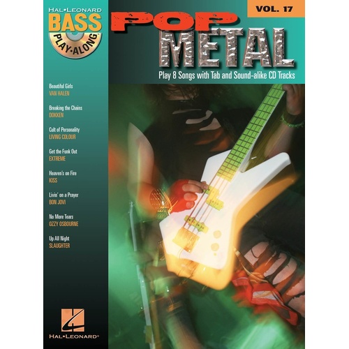 POP METAL Bass Playalong Book & CD With TAB Volume 17