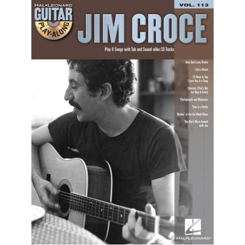 JIM CROCE Guitar Playalong Book with Online Audio Access Volume 113