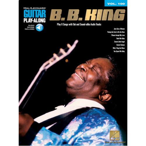 B B KING Guitar Playalong Book with Online Audio Access and TAB Volume 100