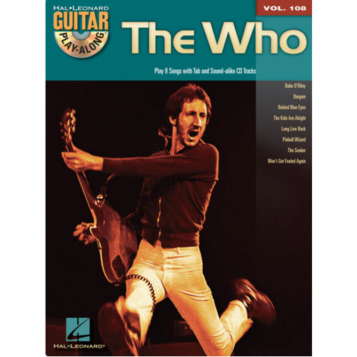 WHO Guitar Playalong Book & CD with TAB Volume 108