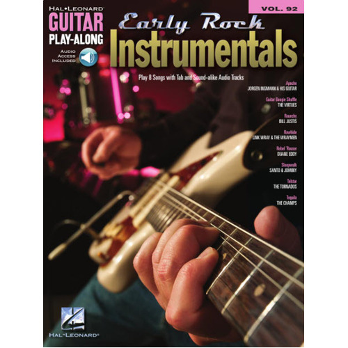 EARLY ROCK INSTRUMENTALS Guitar Playalong Book with Online Audio Access and TAB Volume 92