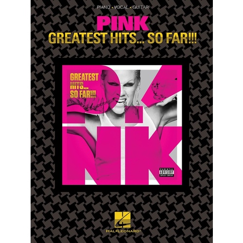 PINK Greatest Hits So Far Piano/Vocal/Guitar