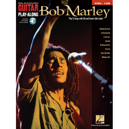 BOB MARLEY Guitar Playalong Book with Online Audio Access Volume 126