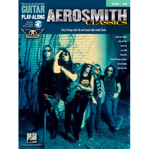 AEROSMITH CLASSICS Guitar Playalong Book with Online Audio Access Volume 48